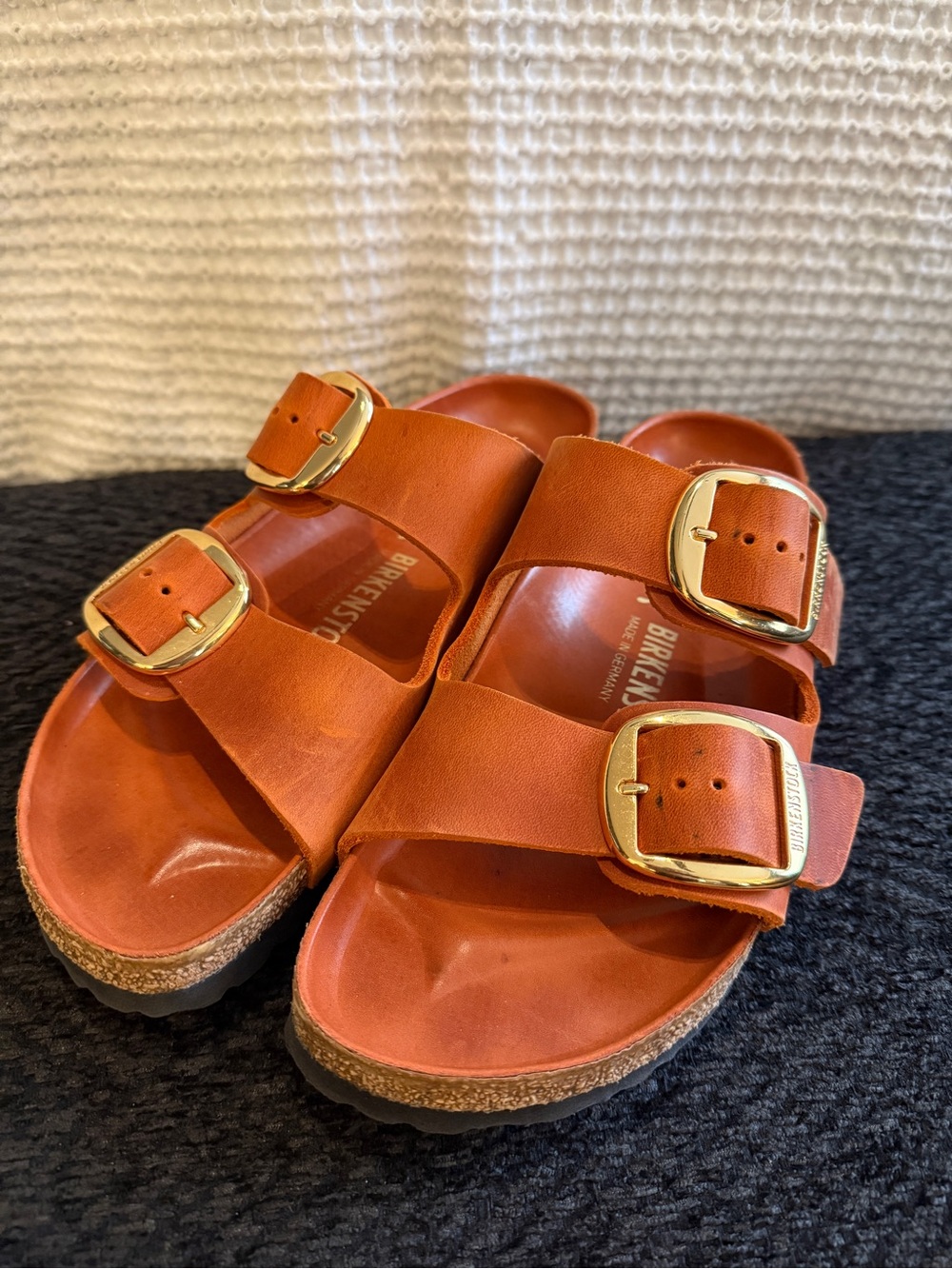 Birkenstock Arizona Big Buckle Slide Sandal - Orange